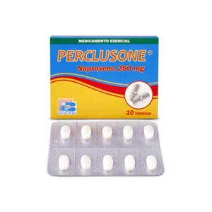 perclusone (naproxeno) 250 mg 10 tabletas