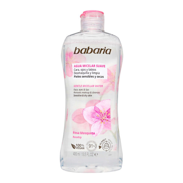 agua micelar rosa mosqueta babaria 400ml