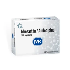 irbesartan 300 mg + amlodipino 5 mg 30 tabletas mk
