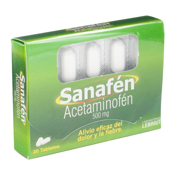 sanafen 500 mg 20 tabletas lp