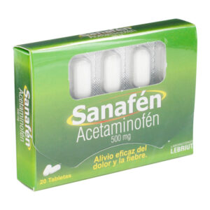 sanafen 500 mg 20 tabletas lp