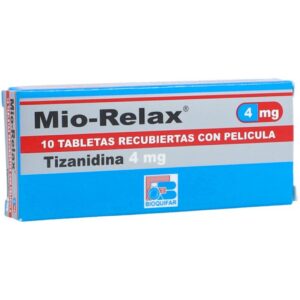 mio relax (tizanidina) 4 mg 10 tabletas