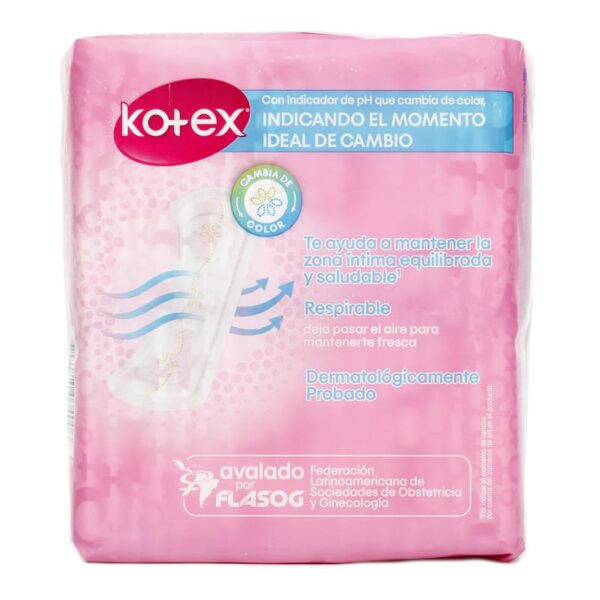 Protector Diarios Kotex Indicador  Ph 40 Unidades