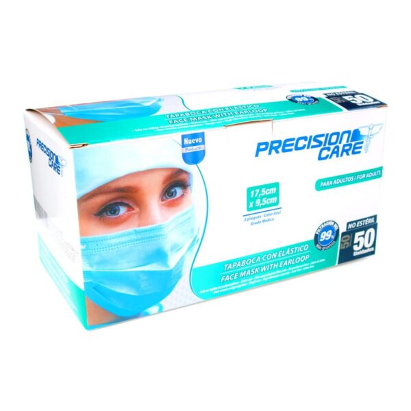Tapabocas Eterna Adulto Azul 50 Unidades