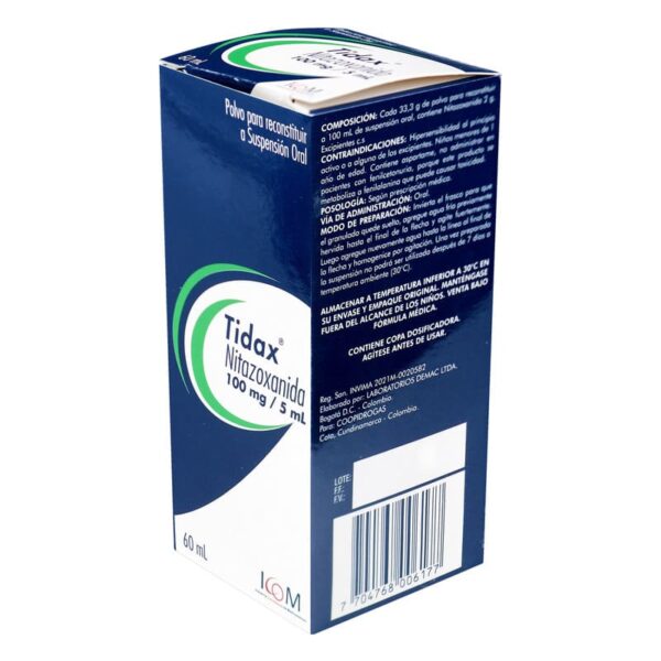 Tidax 100 Mg Suspension 60 ml Icom