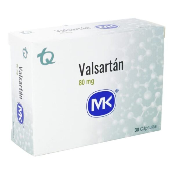 Valsartan 80 Mg 30 Capsulas  Mk