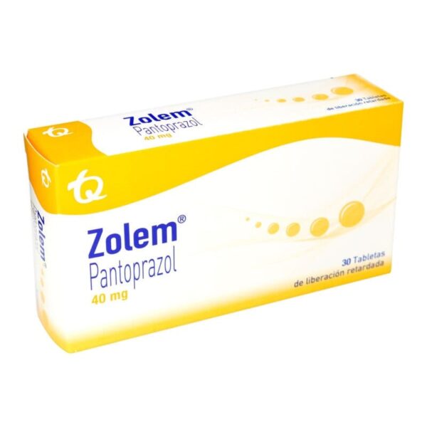 Zolem Pantoprazol 40 Mg 30 Tabletas