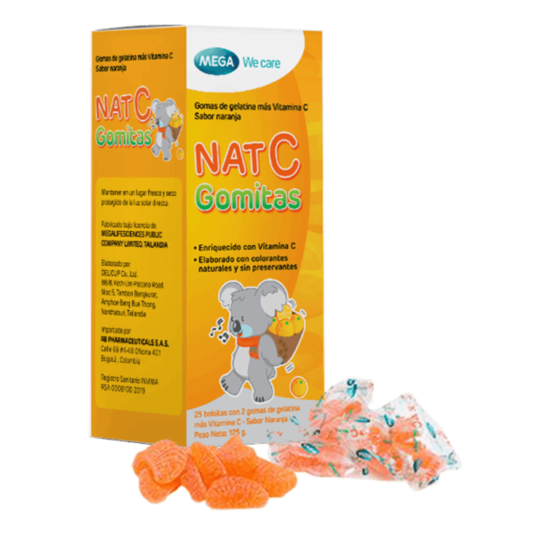 nat c gomitas vitamina c 50 unidades