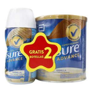 ensure advance vainilla 400 gr + 2 advance 220 ml