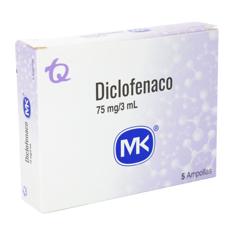 Diclofenaco 75 mg/3ml 5 Ampollas Mk