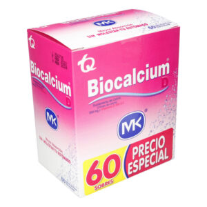 biocalcium d polvo 500 mg 60 sobres