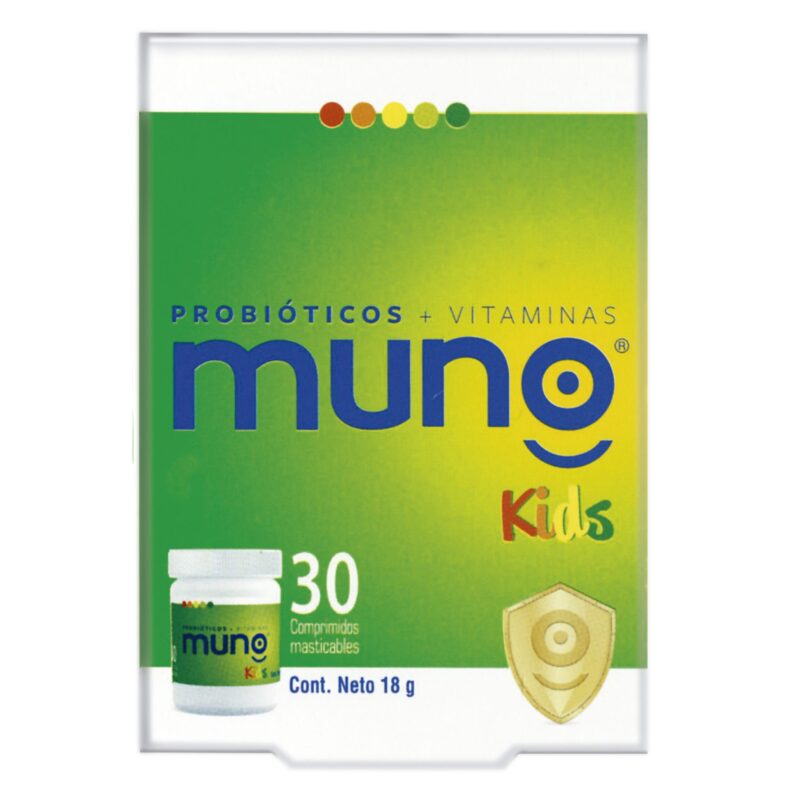 Muno D Kids 30 Tabletas  Masticables