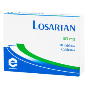 losartan 50 mg 30 tabletas ex