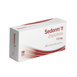 sedorm zopiclona 7.5 mg 20 tabletas