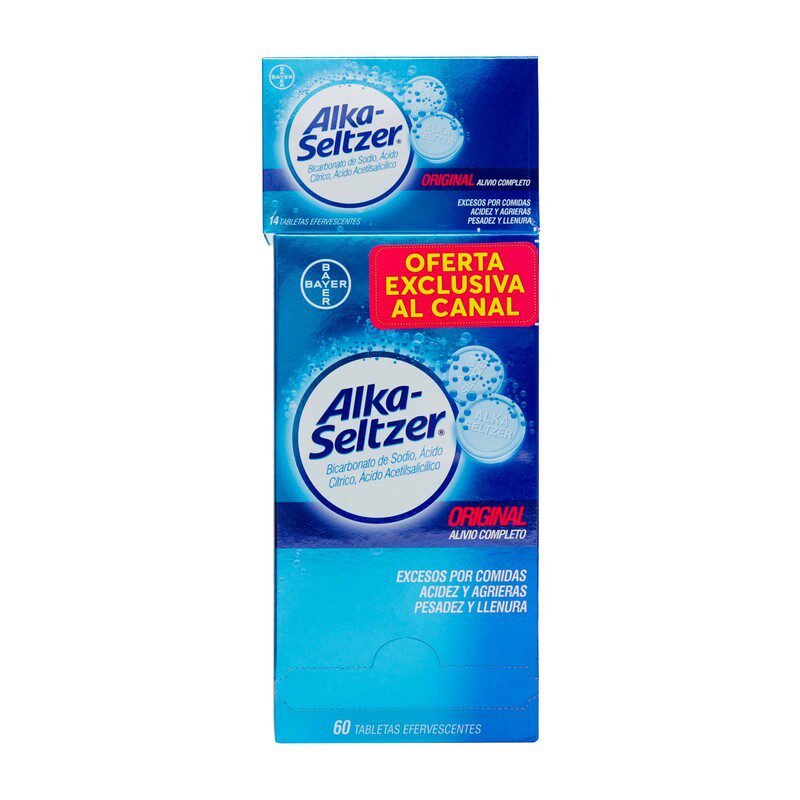 ALKA SELTZER PAGUE 64 LLEVE 74 TABLETAS