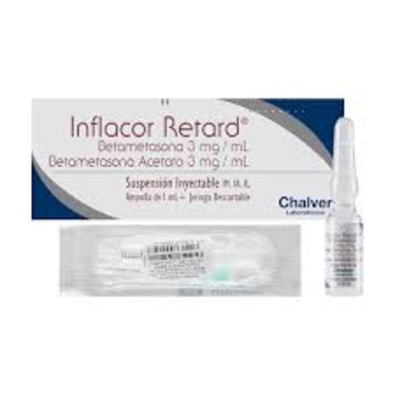 BETAMETASONA ACETATO 3 MG + BETAMETASONA FOSFATO 25 AMPOLLA