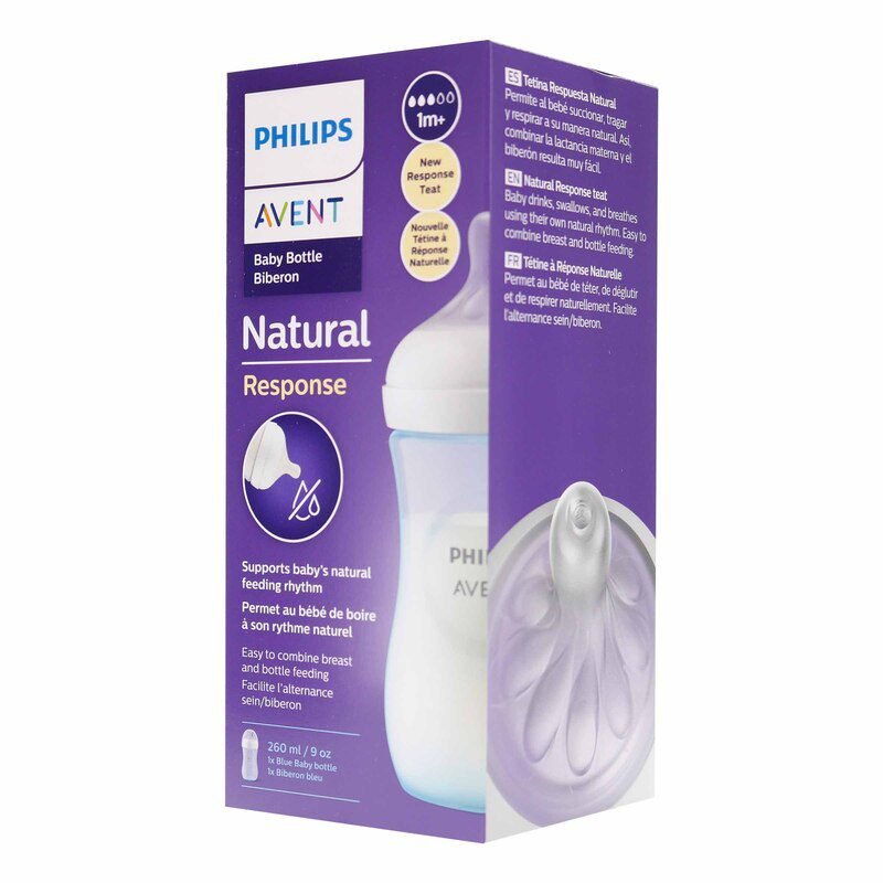 BIBERON PHILIPS AVENT AZUL 260 ML 9 ONZAS