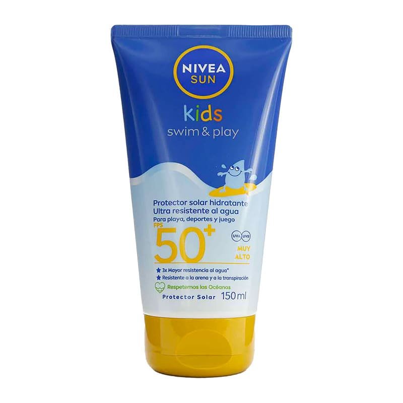BLOQUEADOR NIVEA KIDS SWIM PLAY SPF 50+ 150 ML