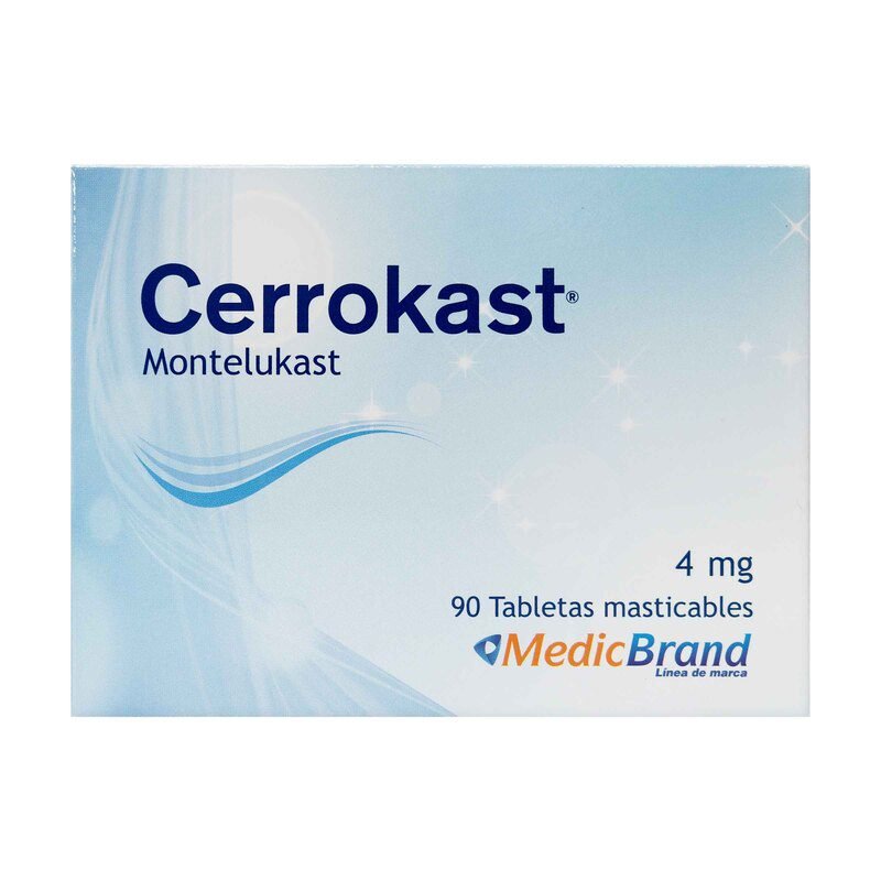 CERROKAST 4 MG 90 TABLETAS COASPHARMA