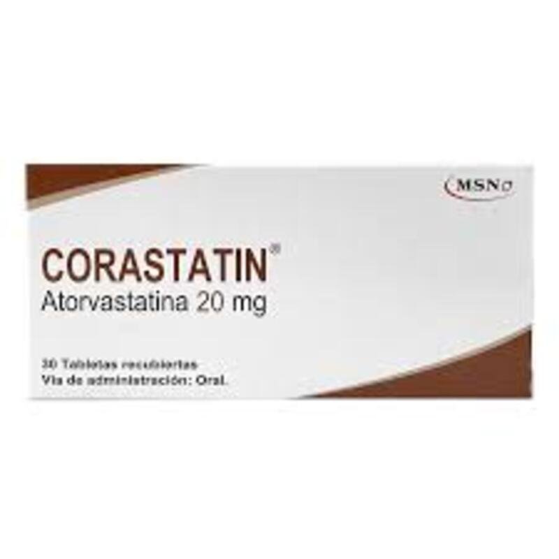 CORASTATIN 20 MG 30 TABLETAS