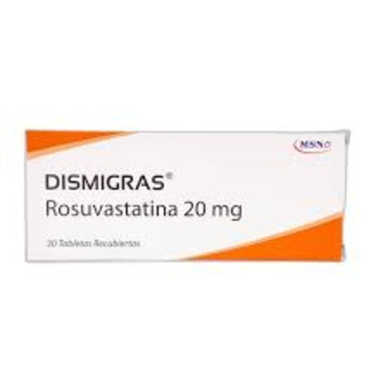 DISMIGRAS 20 MG 30 TABLETAS