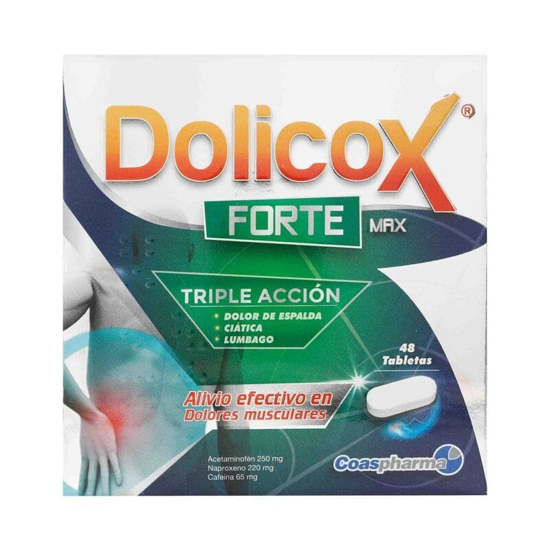 DOLICOX FORTE MAX CAJA 48 TABLETAS COASPHARMA
