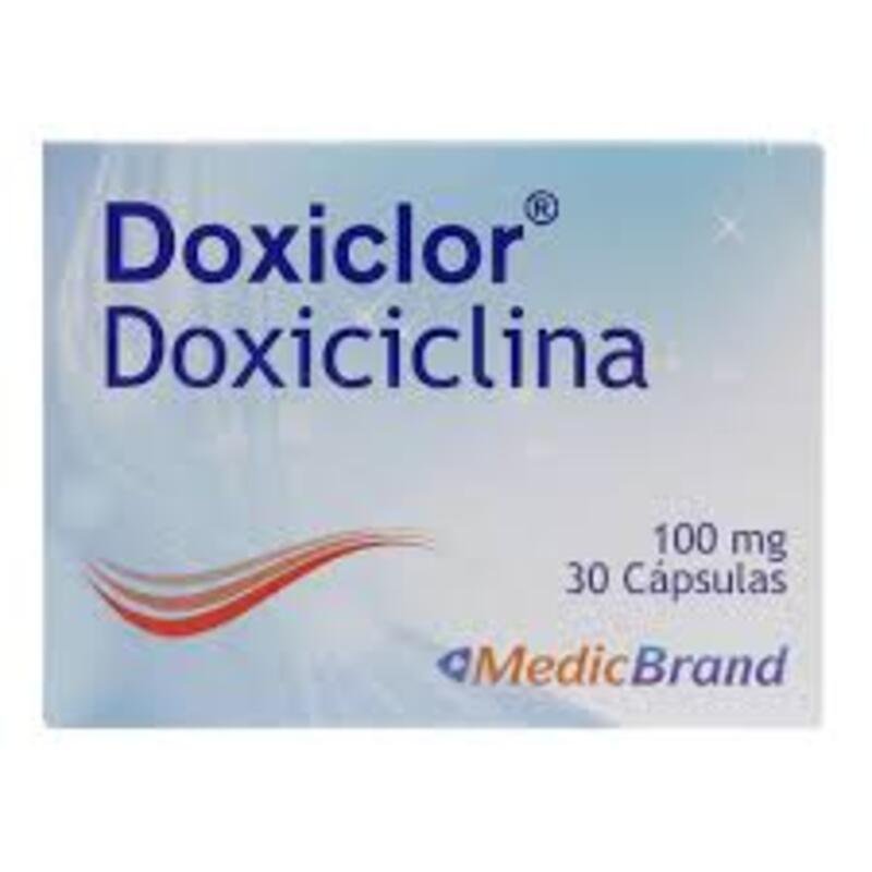 DOXICLOR 100 MG 30 CAPSÚLAS COASPHARMA