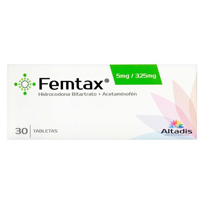 FEMTAX 5 MG/325 MG 30 TABLETAS