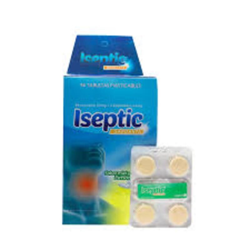 ISEPTIC MIEL LIMON CAJA 96 TABLETAS COASPHARMA