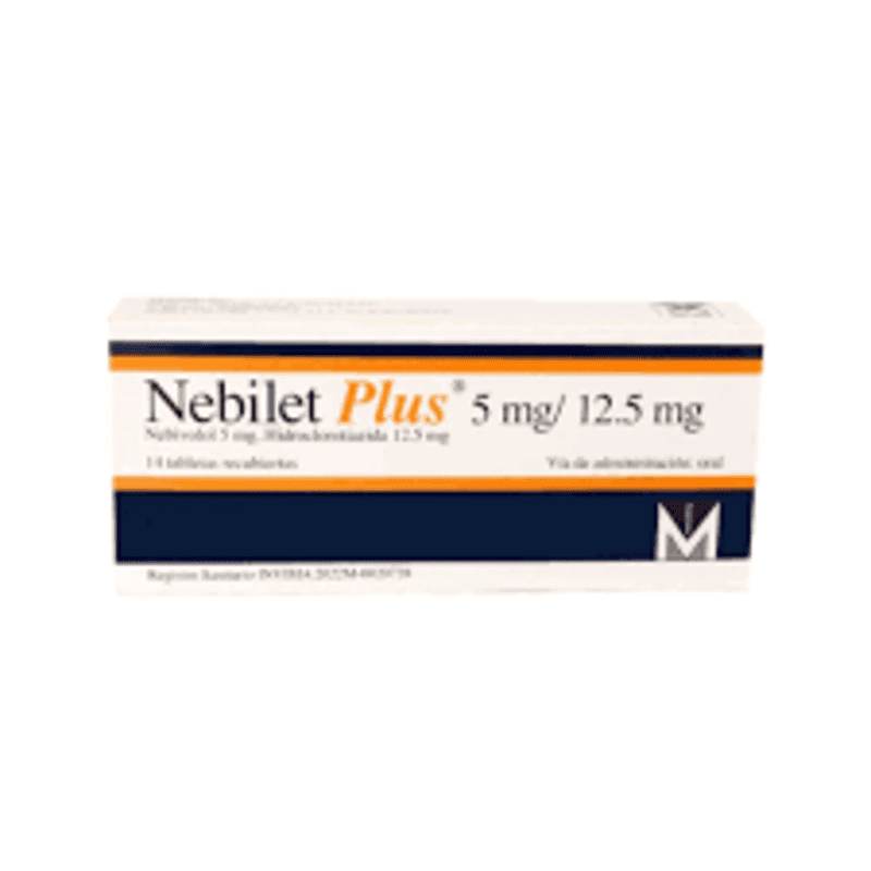 NEBILET PLUS 5 MG/12.5 MG 14 TABLETAS