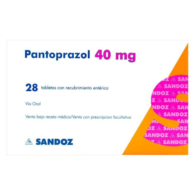 PANTOPRAZOL 40 MG 28 TABLETAS GASTRORRESISTENTE