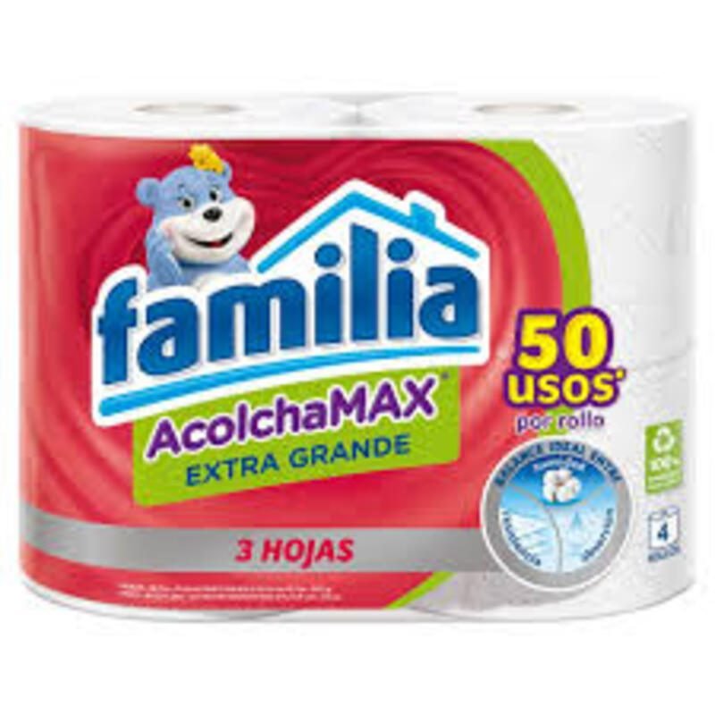 PAPEL HIGIENICO FAMILIA EXPERT 6 PAQUETE 4 ROLLOS