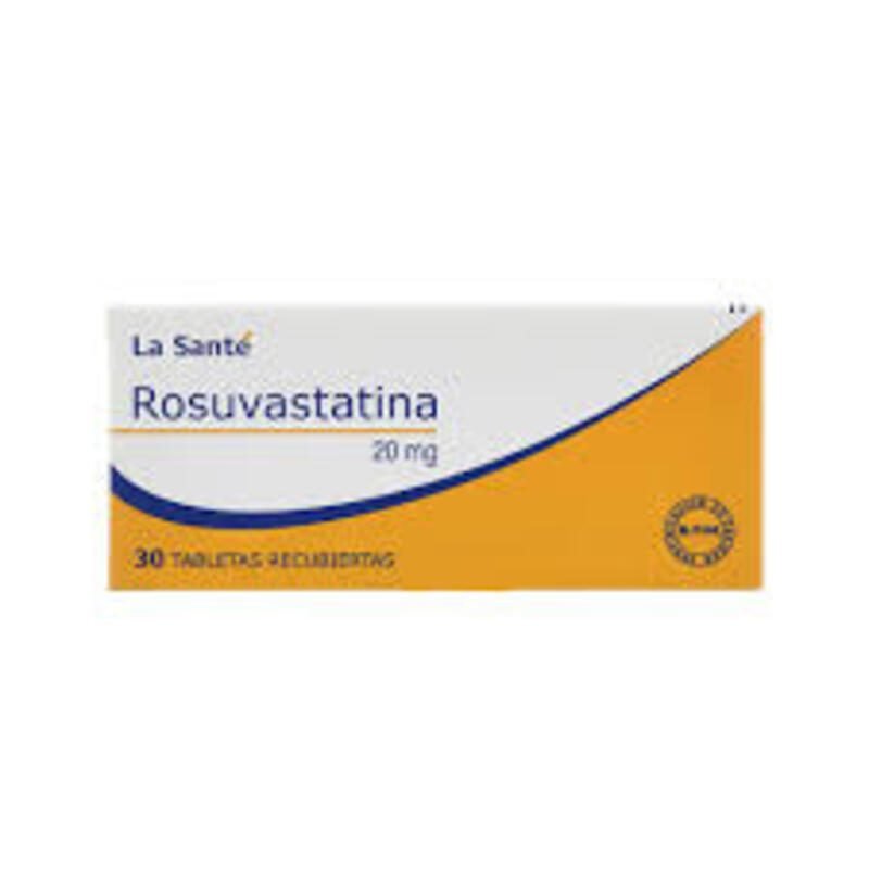 ROSUVASTATINA 20 MG 30 TABLETAS RECUBIERTAS LA SANTE
