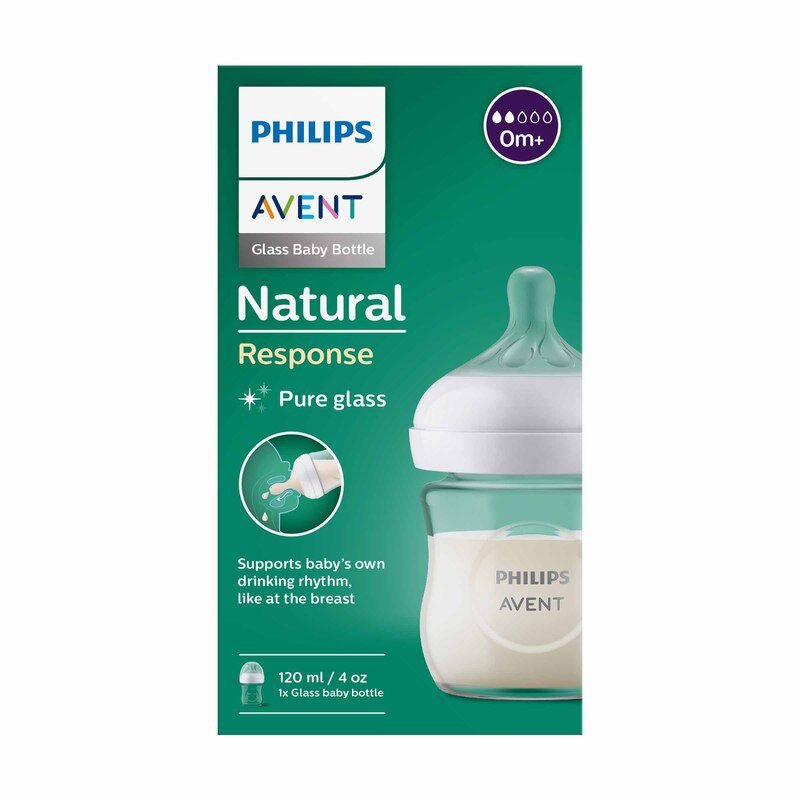 TETERO DE VIDRIO AVENT NATURAL RESP 4 ONZAS