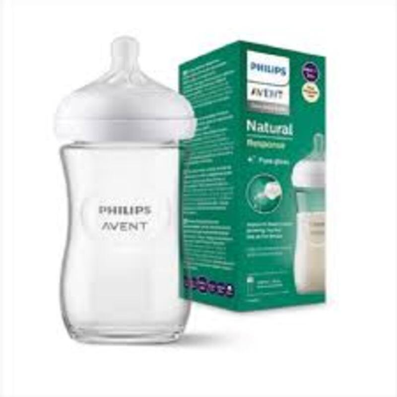 TETERO DE VIDRIO AVENT NATURAL RESP 8 ONZAS