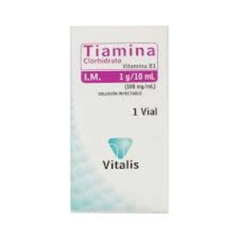 TIAMINA VITAMINA B 1 100 MG/ML 10 VIALES