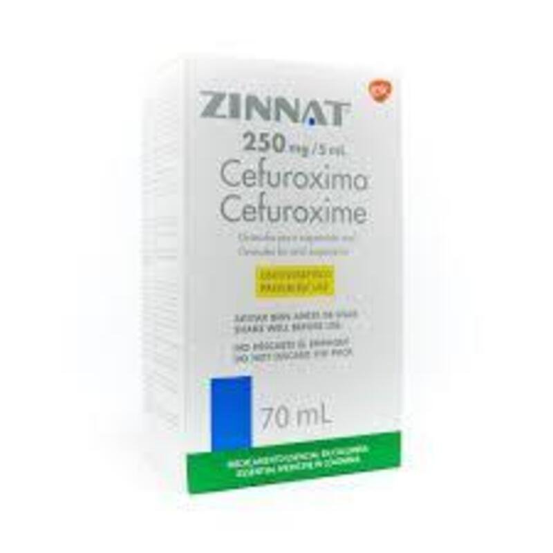 ZINNAT 250 MG SUSPENSION 70 ML