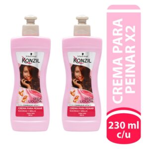 2 CREMA PARA PEINAR KONZIL SEDA LIQUIDA 230 ML PRECIO ESPECIAL