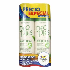 2 DESODORANTE DEO PIES PIEDRA ALUMBRE 260 ML