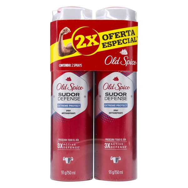 2 DESODORANTE OLD SPICE EXTREME PROTECT SPRAY 93 GRAMOS