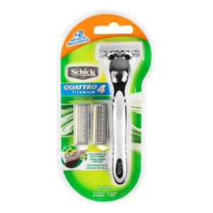 MAQUINA SCHICK QUATTRO4 TITANIO MAYOR DURACION 2 REPUESTO PRECIO ESPECIAL