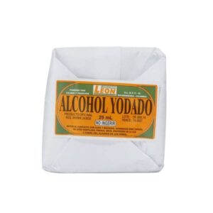 ALCOHOL YODADO 25 ML 12 UNIDADES LEON
