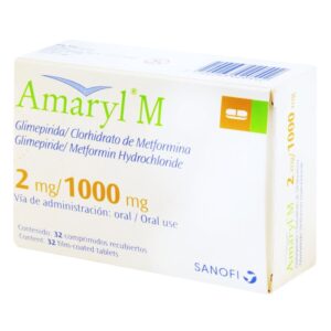 AMARYL M 2 MG/1000 MG 32 COMPRIMIDOS