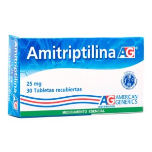 AMITRIPTILINA 25 MG 30 TABLETAS AG