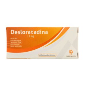 DESLORATADINA 5 MG 10 TABLETAS RECUBIERTAS