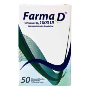 Farma D Vitamina D3 1000 UI 50 Capsulas