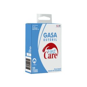 Gasa Fast Care Esteril 3X3 Yardas 12 Sobres