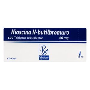 Hioscina N-butil/bromuro 10mg 100 Tabletas Rc