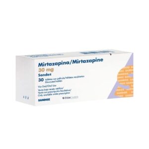 Mirtazapina 30 mg 30 Tabletas Recubiertas Sz