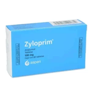 ZYLOPRIM ALOPURINOL 100 MG 60 TABLETAS